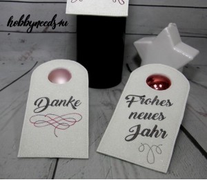 Stickserie ITH - Flaschenkleid Anhänger